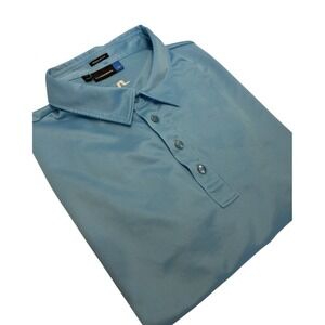 J.Lindeberg Short Sleeve Golf Polo Shirt‎  Men's XXL Blue Teal Turquoise